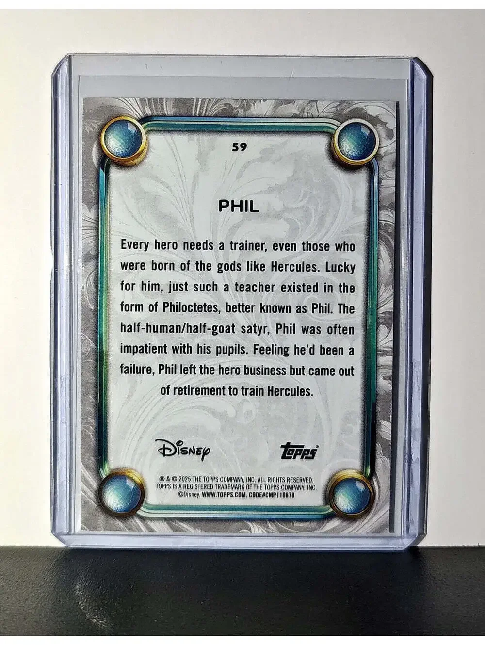 Phil 2025 Topps Disney Wonder #59 Card Hercules
